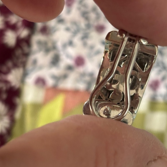 Judith Ripka Silver Cable Lever-Back Earrings - Picture 2 of 3